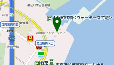 C1-58.ウォーターズ竹芝 (ドコモ・バイクシェア)の地図画像