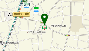 I1-87.セブン-イレブン西大井滝王子通り店 (ドコモ・バイクシェア)の地図画像