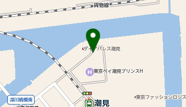 H1-142.東京ベイ潮見プリンスホテル (ドコモ・バイクシェア)の地図画像