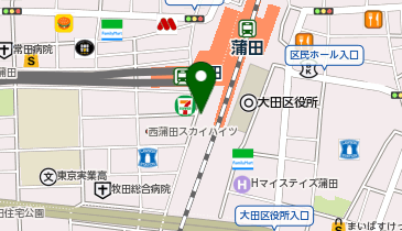 K1-92.蒲田駅西口自転車駐車場 (ドコモ・バイクシェア)の地図画像