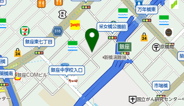 B3-17.銀座6丁目-SQUARE (ドコモ・バイクシェア)の地図画像