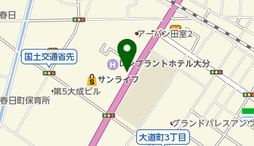 13.レンブラントホテル大分 (おおいたサイクルシェア)の地図画像