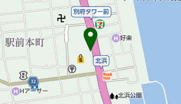 58.トキハ別府店 (おおいたサイクルシェア)の地図画像