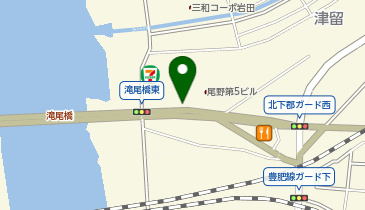 59.滝尾橋東バス停前 (おおいたサイクルシェア)の地図画像