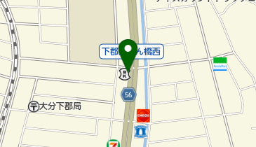 70.豊和銀行 下郡支店 (おおいたサイクルシェア)の地図画像