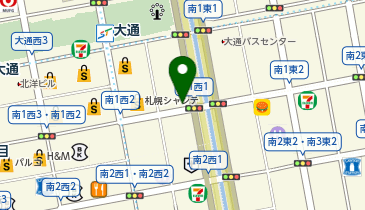 15.南1条通JCB札幌東ビル前 (ポロクル)の地図画像