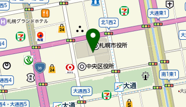 40.札幌市役所 (ポロクル)の地図画像