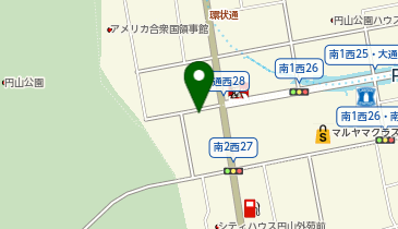 43.大通西28丁目円山公園入口 (ポロクル)の地図画像