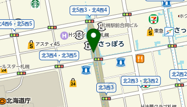 35.駅前通MMS札幌駅前ビル前 (ポロクル)の地図画像