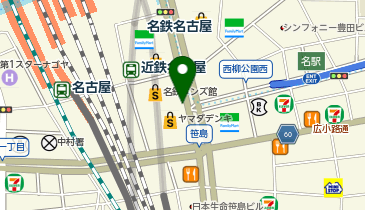 020.名鉄名古屋駅(4)(5) (カリテコバイク)の地図画像