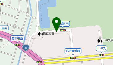 032.名古屋城正門前 (カリテコバイク)の地図画像