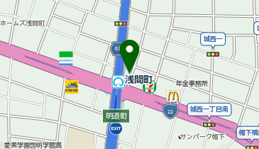036.名鉄協商パーキング浅間町駅前 (カリテコバイク)の地図画像