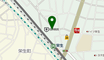 052.名鉄病院 (カリテコバイク)の地図画像