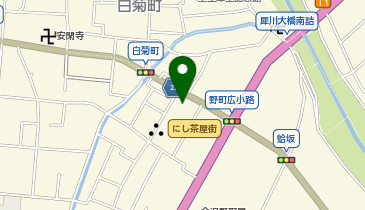23.にし茶屋街 (金沢まちのり)の地図画像