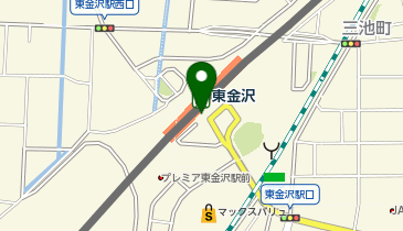 37.東金沢駅東口 (金沢まちのり)の地図画像