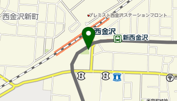 38.西金沢駅東口 (金沢まちのり)の地図画像