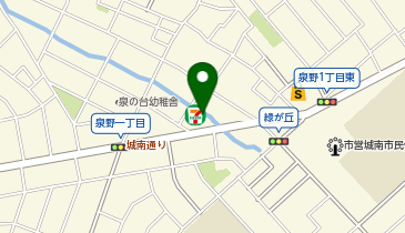 47.セブンイレブン金沢泉野町店 (金沢まちのり)の地図画像