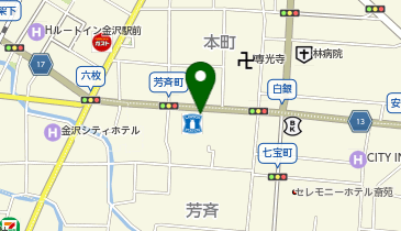 63.ローソン金沢芳斉二丁目店 (金沢まちのり)の地図画像