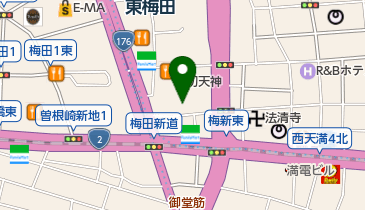 ホテル アフリカ梅田店の地図画像