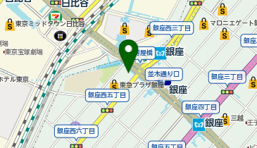 鮪 専門 銀座はなたれの地図画像