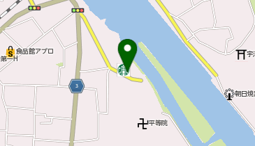 平等院表参道 竹林の地図画像