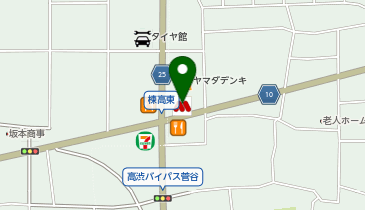 モスバーガー群馬町店の地図画像