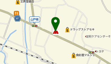 モスバーガー足利山川店の地図画像