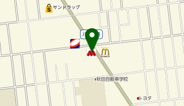 モスバーガー秋田新国道店の地図画像