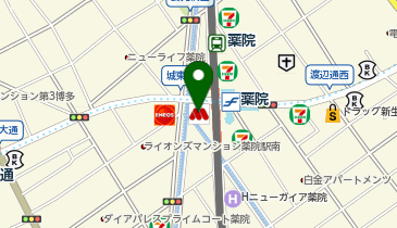 モスバーガー薬院店の地図画像