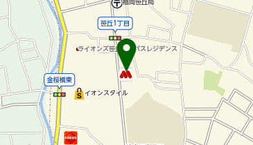 モスバーガー笹丘店の地図画像