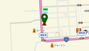 モスバーガー海南店の地図画像