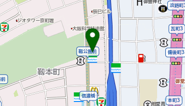モスバーガー靭本町店の地図画像