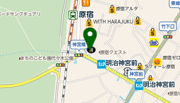 モスバーガー原宿表参道店の地図画像