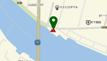 モスバーガー徳島末広ベイサイド店の地図画像