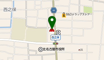 モスバーガー西春店の地図画像