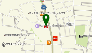モスバーガー会津千石店の地図画像