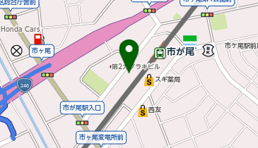 モスバーガー市が尾駅前店の地図画像