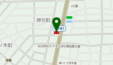 モスバーガー太平通店の地図画像