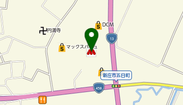 モスバーガー新庄店(山形県)の地図画像