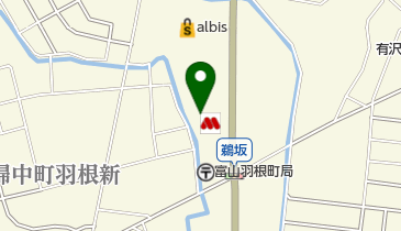 モスバーガー富山羽根店の地図画像