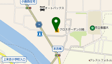 モスバーガークロスガーデン川崎店の地図画像