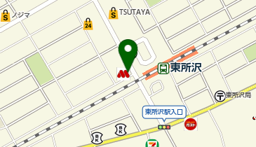 モスバーガー東所沢駅前店の地図画像