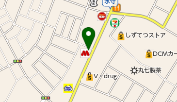 モスバーガー水守店の地図画像