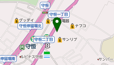 モスバーガーサンリブもりつね店の地図画像