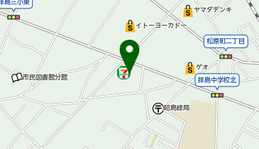 モスバーガー拝島店の地図画像