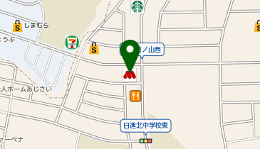 モスバーガー日進竹の山店の地図画像