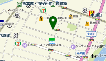 モスバーガー熊本三年坂通店の地図画像