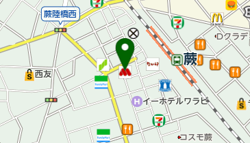 モスバーガー蕨西口店の地図画像