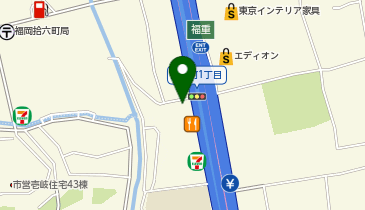 モスバーガー福重店の地図画像