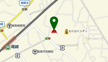 モスバーガー尾崎店の地図画像